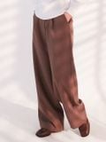  Quần dài nữ  Tucked Straight Brown  B1-030 