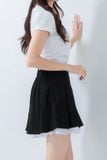  Chân váy nữ  Corduroy Mini Skirt  NAR-001BK 