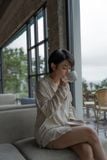  Áo sơmi nữ  Overfit Shirt  A2-017 