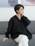  Áo sơmi nữ  Overfit Button down  A2-016 