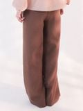  Quần dài nữ  Tucked Straight Brown  B1-030 