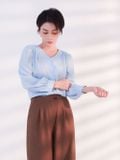  Áo kiểu nữ  V neck Blouse  A1-036 