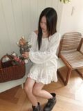  Chân váy nữ Floral Ribbon Skirt  B3-030 
