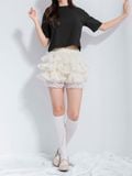  Quần ngắn nữ  Tutu Skirt Cream  B2-011 