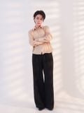  Quần dài nữ  Tucked Straight Black  B1-030 