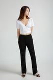  Áo thun nữ  V  neck Wrap cropped  A3-014 