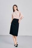  Áo kiểu nữ  Back Ribbon Blouse  A1-034 