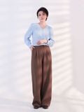  Quần dài nữ  Tucked Straight Brown  B1-030 