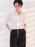  Áo kiểu nữ  Ruffle Ribbon Top  A1-033 