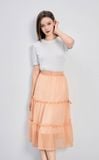  Chân váy nữ  Ribbon Skirt    Yellow  NAR-B056YL-F 