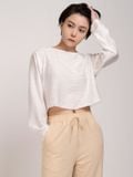  Áo kiểu nữ  Cropped & Back slit  A3-002 