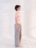  Quần dài nữ  Wide Slack Grey  B1-039 