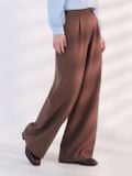  Quần dài nữ  Tucked Straight Brown  B1-030 