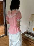  Áo kiểu nữ  Baroque Top PK  EXC-021PK-F 