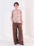  Quần dài nữ  Tucked Straight Brown  B1-030 