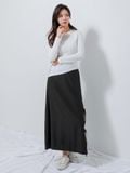  Chân váy nữ  Ribbon Slit Skirt  NAR-B018 
