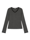  Áo thun nữ  Lace Ribbed Top  A3-038 