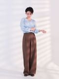  Quần dài nữ  Tucked Straight Brown  B1-030 