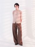  Quần dài nữ  Tucked Straight Brown  B1-030 