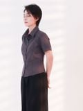  Áo sơmi nữ  Short Sleeve Shirt Grey  A2-032GR 