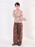  Quần dài nữ  Tucked Straight Brown  B1-030 