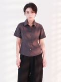 Áo sơmi nữ  Short Sleeve Shirt Grey  A2-032GR 