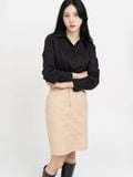 Chân váy nữ  Cotton Midi  Pencil Skirt  B3-006 