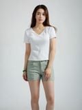 Áo thun nữ  Ribbed V  neck  A3-010 
