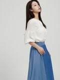  Áo kiểu nữ  Ribbon Puff Blouse  A1-039 