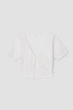  Áo thun nữ  V  neck Wrap cropped  A3-014 
