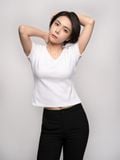  Áo thun nữ  Ribbed V  neck  A3-010 