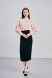  Áo kiểu nữ  Back Ribbon Blouse  A1-034 