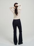  Áo thun nữ  Lace Ribbed Top  A3-038 