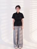 Áo sơmi nữ  Waist String Blouse  A2-033 