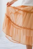  Chân váy nữ  Ribbon Skirt    Yellow  NAR-B056YL-F 
