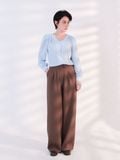  Quần dài nữ  Tucked Straight Brown  B1-030 