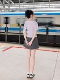 Áo kiểu nữ  Pink Striped Top  NAR-A048 
