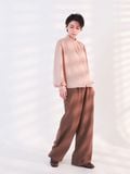  Quần dài nữ  Tucked Straight Brown  B1-030 
