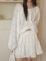  Váy Floral Ribbon Skirt B3-030 