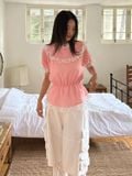  Áo kiểu nữ  Baroque Top PK  EXC-021PK-F 