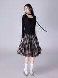  Chân váy nữ  Checkered Skirt  B3-028 