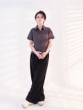  Áo sơmi nữ  Short Sleeve Shirt Grey  A2-032GR 
