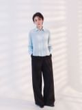  Quần dài nữ  Tucked Straight Black  B1-030 