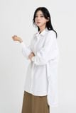  Áo sơmi nữ  White Long Shirt  A2-026 