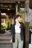  Áo sơmi nữ  Overfit Button down  A2-016 