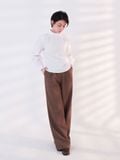  Quần dài nữ  Tucked Straight Brown  B1-030 