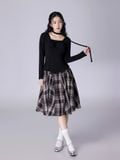  Chân váy nữ  Checkered Skirt  B3-028 