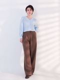  Quần dài nữ  Tucked Straight Brown  B1-030 