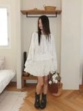  Chân váy nữ Floral Ribbon Skirt  B3-030 