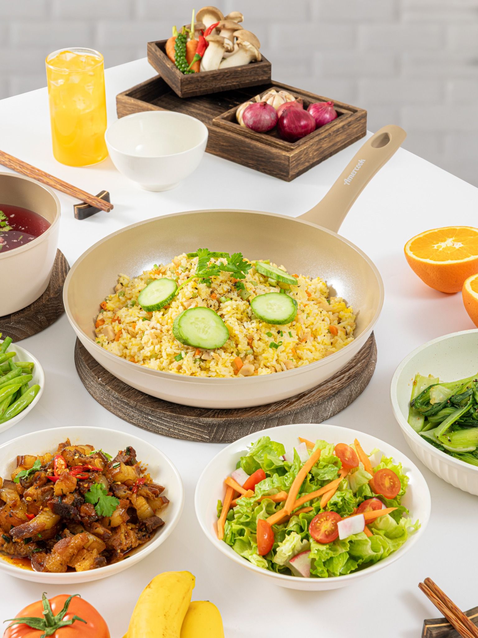 Chảo vân đá Luna 26cm (chảo rán)– Amercook
